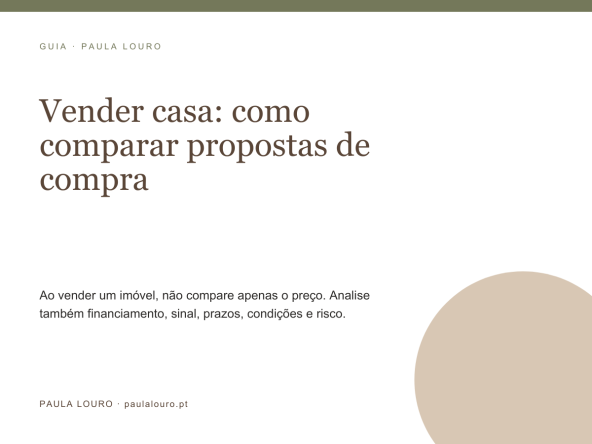 Proposta de compra de imóvel: o que analisar antes de aceitar