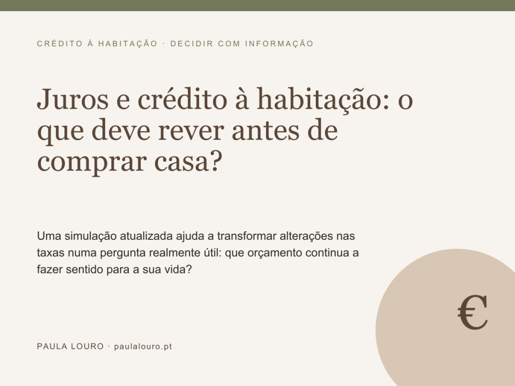 Juros e crédito à habitação: o que rever antes de comprar casa