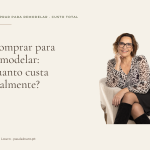 Retrato real de Paula Louro, sem fundo, na capa do artigo sobre o custo total de comprar uma casa para remodelar.